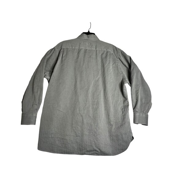 John W. Nordstrom L/S Button Down Egyptian Cotton Shirt Mens 17 1/2 - 35 - Picture 5 of 6